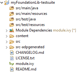 Foundation Library Testsuite Project Skeleton