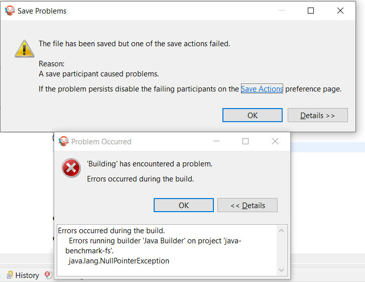 Null Analysis wrong edc version