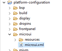 Static MicroUI Initializer XML File