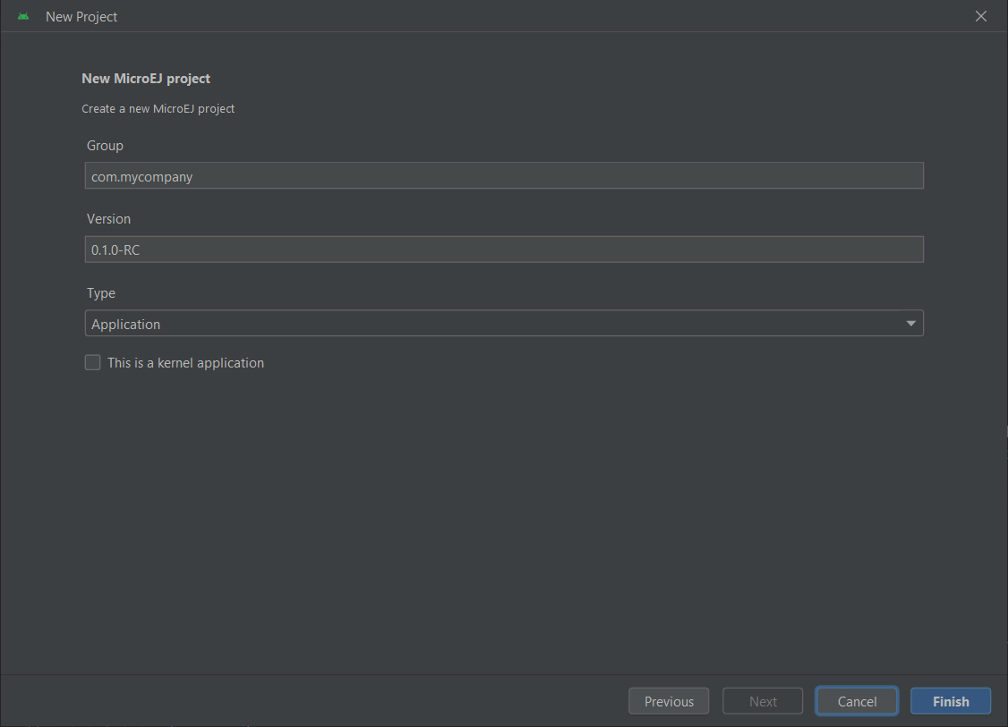 Project Creation in Android Studio