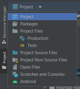 Project View in Android Studio