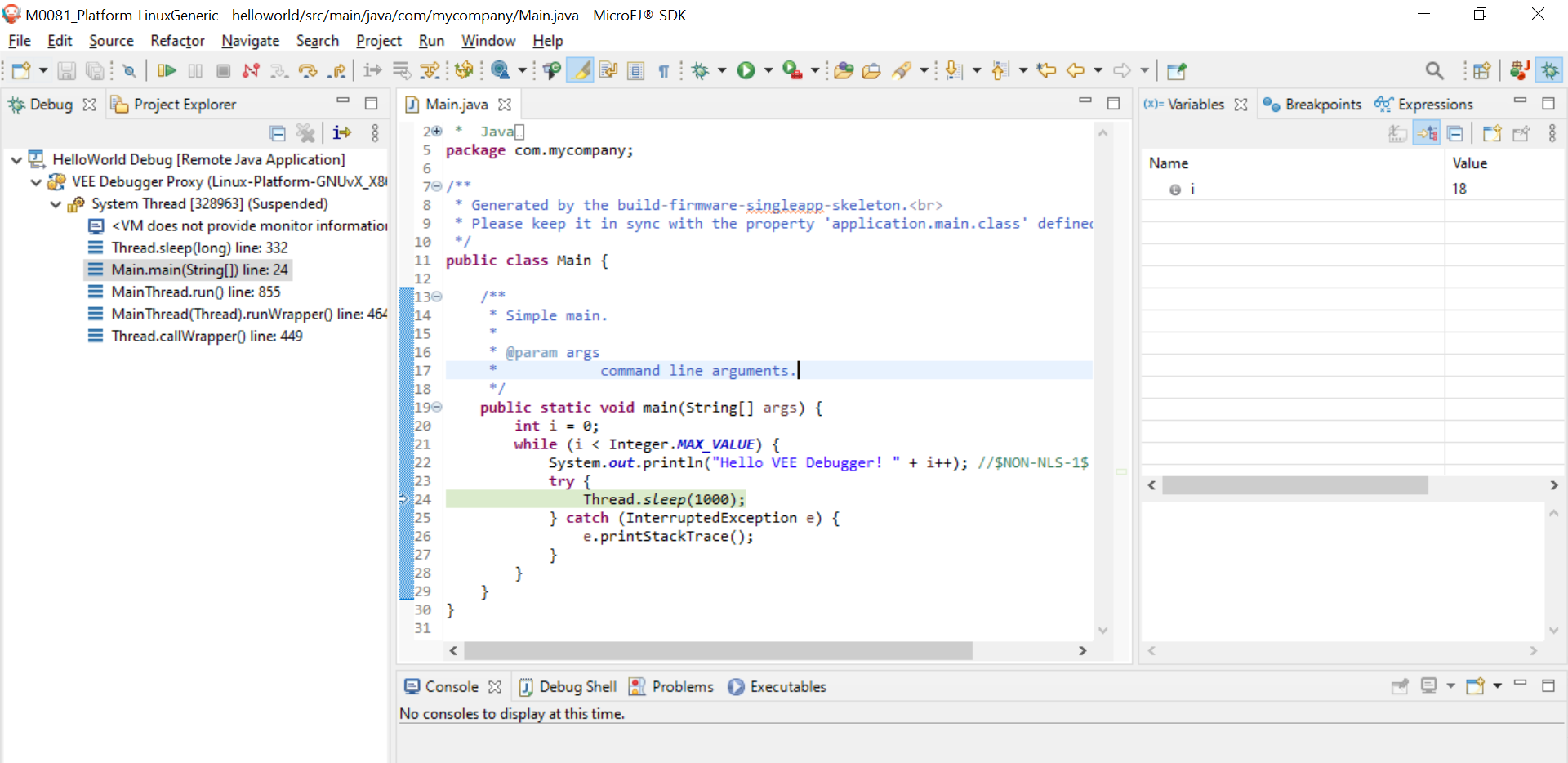 MicroEJ Development Tools Overview of the Debugger on Board