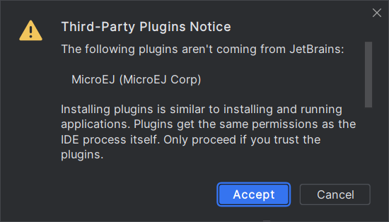 Android Studio Plugin Installation - Third-Party Plugins Notice