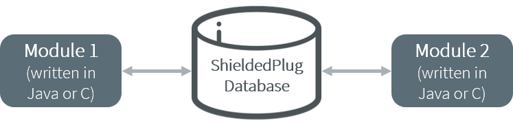 A Shielded Plug Between Two Application (Java/C) Modules.